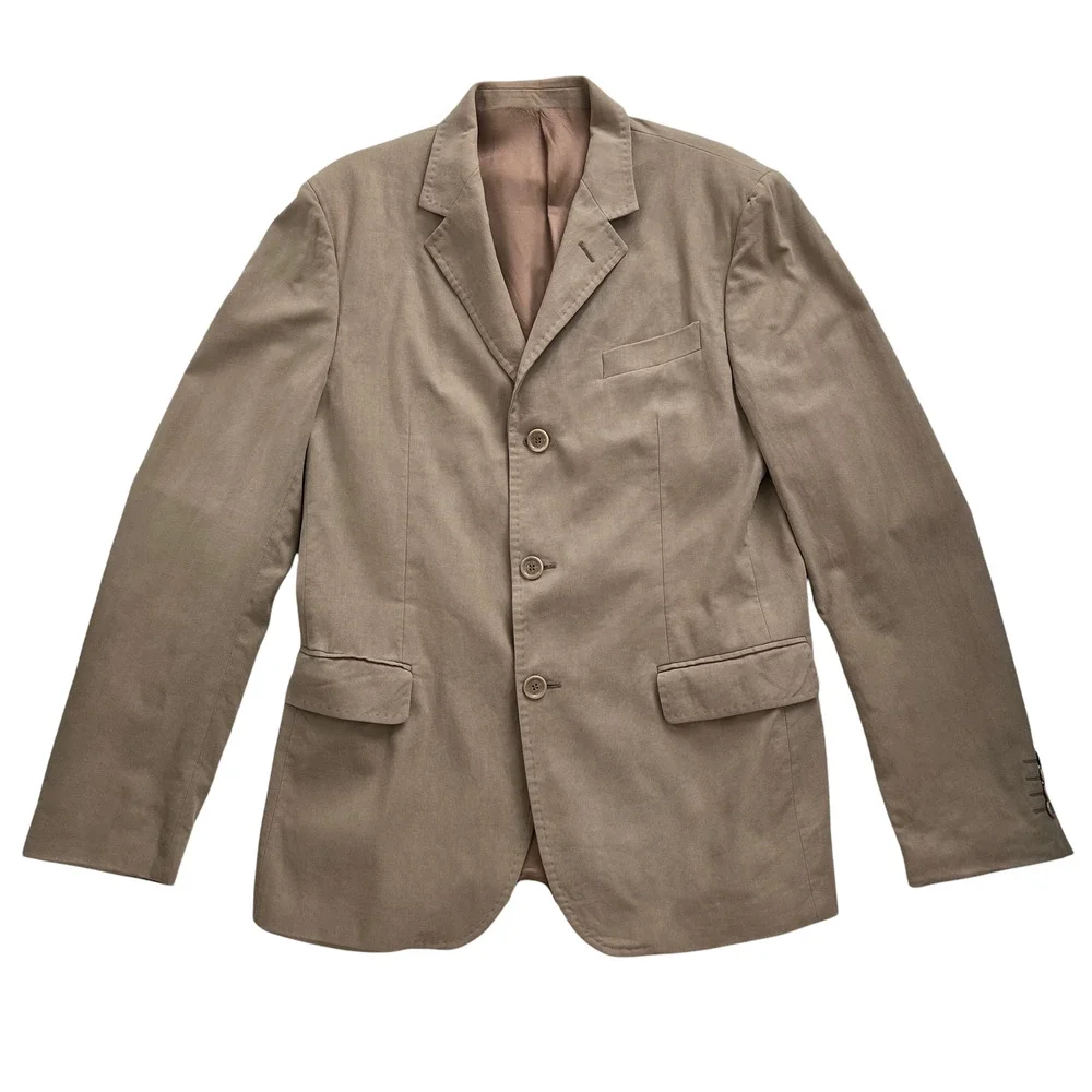 Red Valentino Tan Cotton Blazer Men Size XL/ US42/ IT52